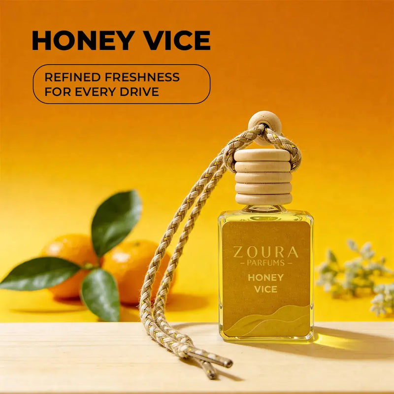 Honey Vice hanging car fragrance – car air freshener diffuser ZOURA