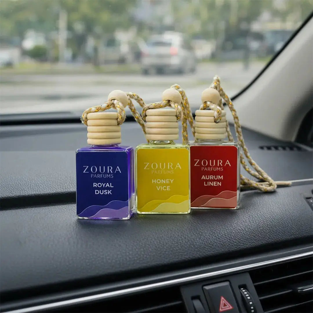 Zoura Signature Hanging Car Perfume – Combo Pack of 3 ZOURA
