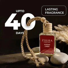 Aurum Linen Car Hanging Fragrance – car air freshener diffuser ZOURA