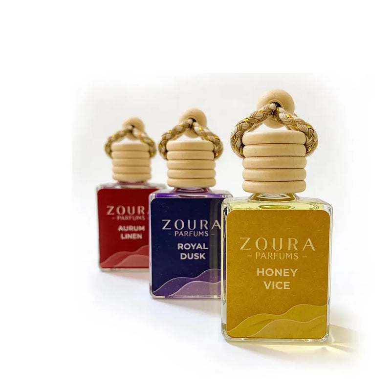 Zoura Signature Hanging Car Perfume – Combo Pack of 3 ZOURA