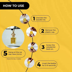 Honey Vice hanging car fragrance – car air freshener diffuser ZOURA