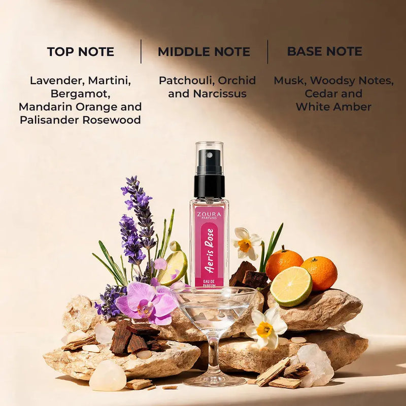 Aeris Rose & Vibe Candy  Eau De Perfum Duo Mini Perfume ZOURA