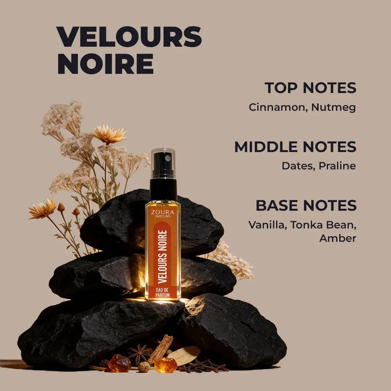 Velours Noire Eau de Parfum–Best Unisex Scent Mini Perfume ZOURA