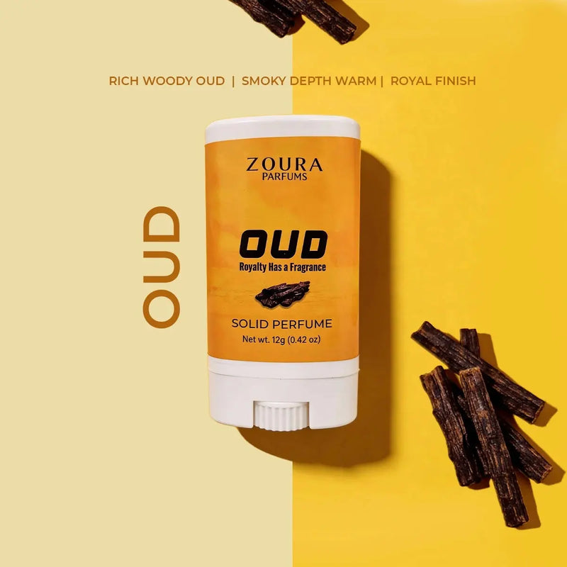 Oud Luxury Fragrance Solid Perfume Stick–Unisex Perfume ZOURA