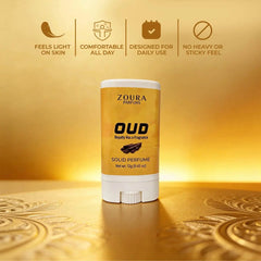 Oud Luxury Fragrance Solid Perfume Stick–Unisex Perfume ZOURA