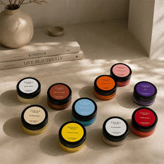 Zoura Parfums Solid Perfume Collection styled lifestyle flat lay