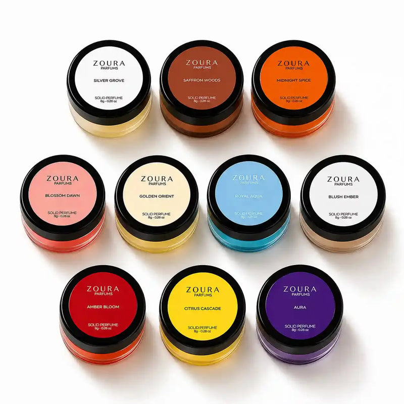 Zoura Parfums Complete Solid Perfume Collection Set of 10