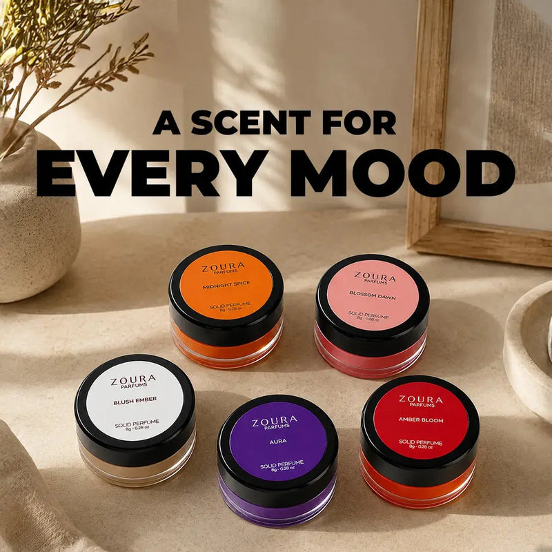 Zoura Parfums Signature Solid Perfume Set – a scent for every mood