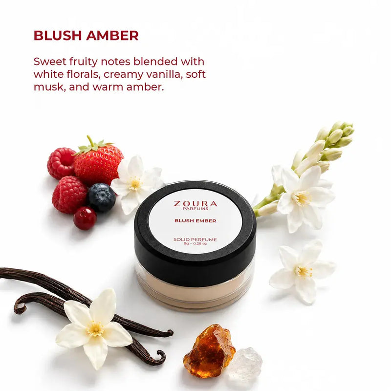 Blush Ember Solid Unisex Perfume in Compact Zoura Packaging