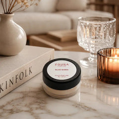 Blush Ember Solid Unisex Perfume by Zoura Parfums IN A AESTHETIC ACKGROUND