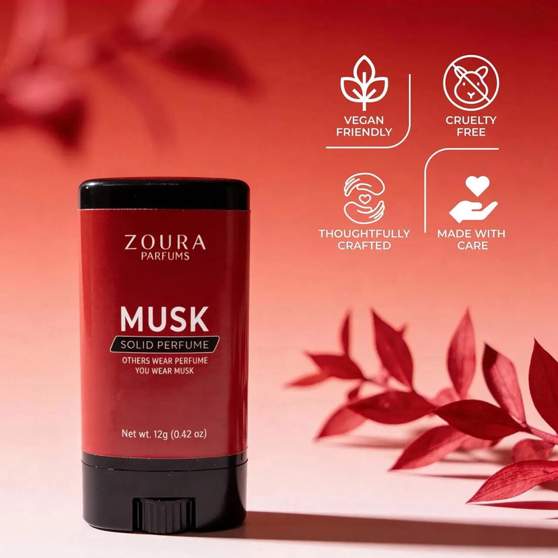 Musk Luxury Fragrance Solid Perfume Stick–Unisex Perfume ZOURA