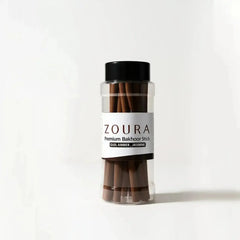 ZOURA Premium Bakhoor Incense Sticks jar - Oud, Amber, Jasmine scented Arabic bakhoor sticks in clear container with black lid