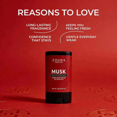 Musk Luxury Fragrance Solid Perfume Stick–Unisex Perfume ZOURA