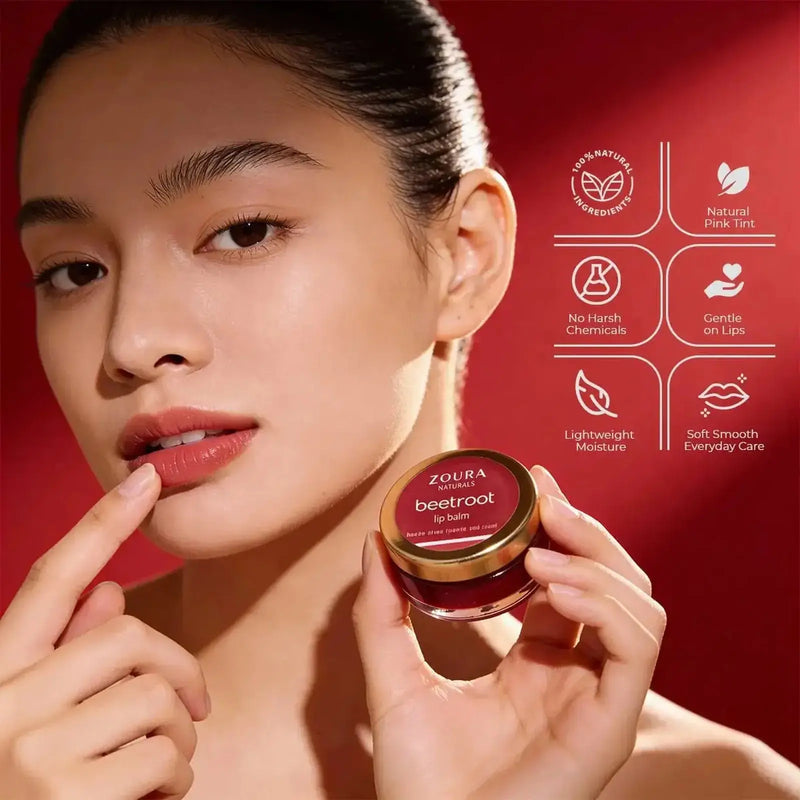 Zoura 100% Natural Beetroot Lip Balm And Tint ZOURA