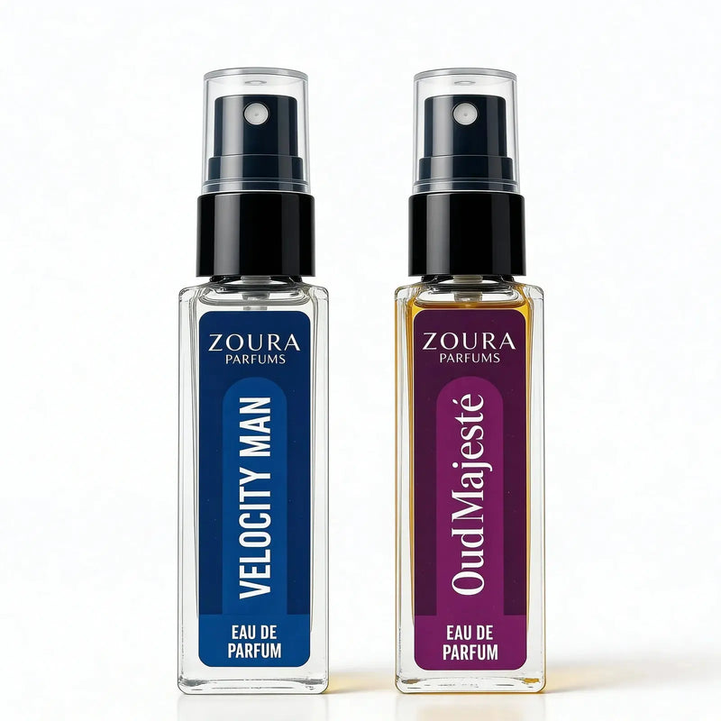 Oud Majeste & Velocity Man  Eau De Perfum Duo Mini Perfume ZOURA