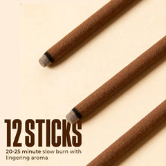Zoura bakhoor sticks close-up – 12 sticks per pack with a 20–25 minute slow burn and lingering aroma