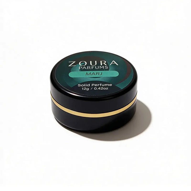 Zoura Parfums Marj Unisex Solid Perfume jar, 12g non-alcoholic fragrance