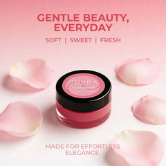 Zoura Pure Bloom natural deodorant cream – soft, sweet, fresh floral fragrance jar styled with pink petals, "Gentle Beauty, Everyday"
