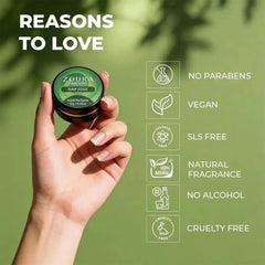 Zoura Raw Edge Unisex Solid Perfume: no parabens, vegan, SLS free, alcohol-free, cruelty free