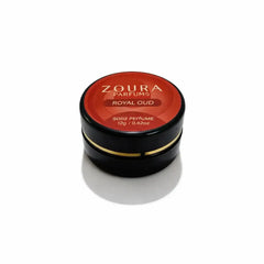 Zoura Parfums Royal Oud Unisex Solid Perfume jar, 12g non-alcoholic fragrance