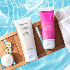 Zoura Sheikha Maryam and Serenique body lotion gift set with floral musk fragrances for everyday body care