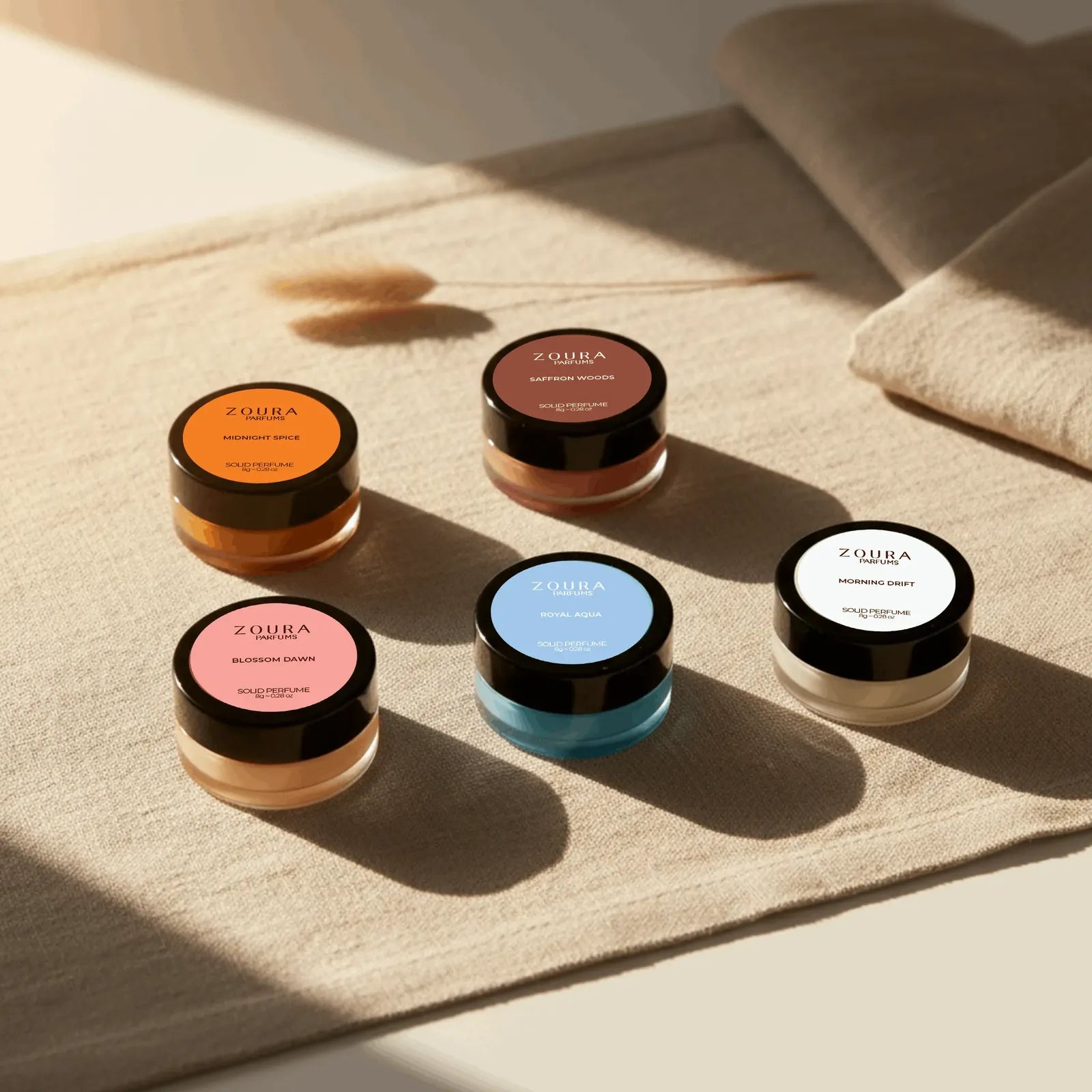 Zoura Everyday Solid Perfume Set of 5