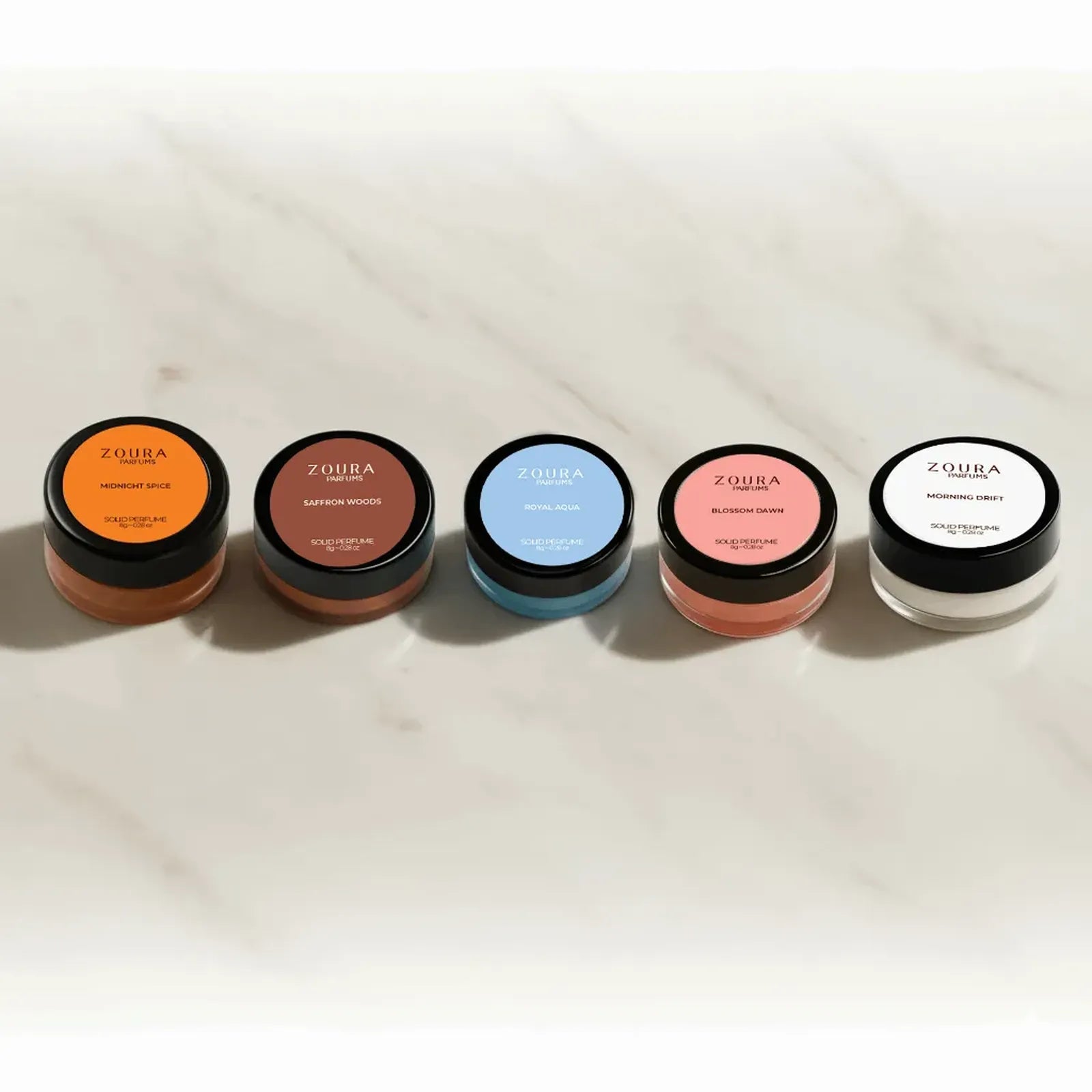 Zoura Everyday Solid Perfume Set of 5